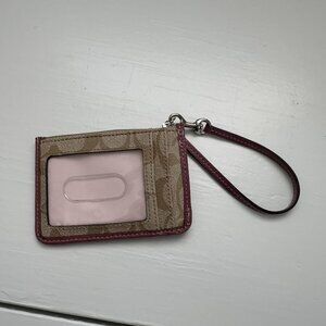 Coach Wristlet ID Wallet